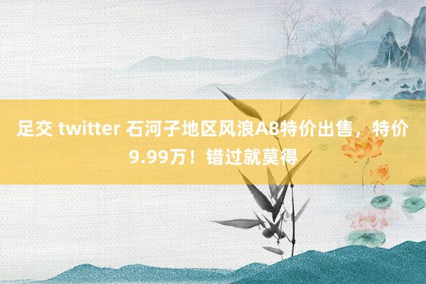 足交 twitter 石河子地区风浪A8特价出售，特价9.99万！错过就莫得